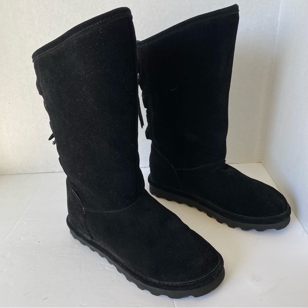 BearPaw Lydia I Black Womens Winter Boots - Size 6
